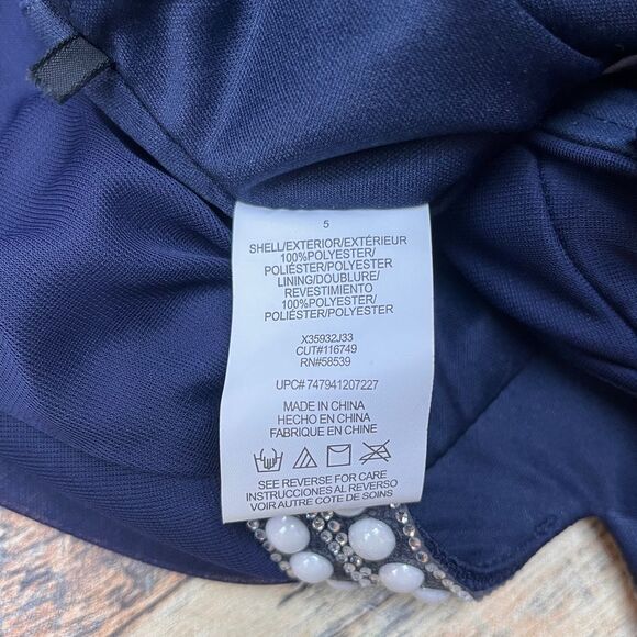 BOGO🌟Speechless Navy Blue Embellished Dress Size 5 juniors - Picture 9 of 9